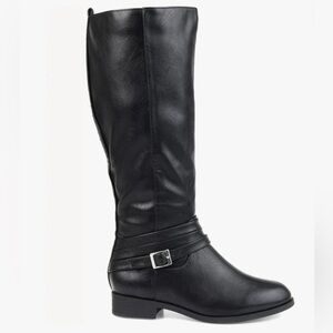 Journee Collection Black Knee High Boots